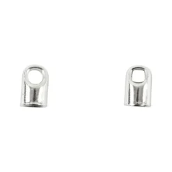 Enderør, forsølvet, L: 7 mm, diam. 4,5 mm, 8 stk./ 1 pk.