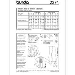70´er kostume Burda 2374 str. 44-54