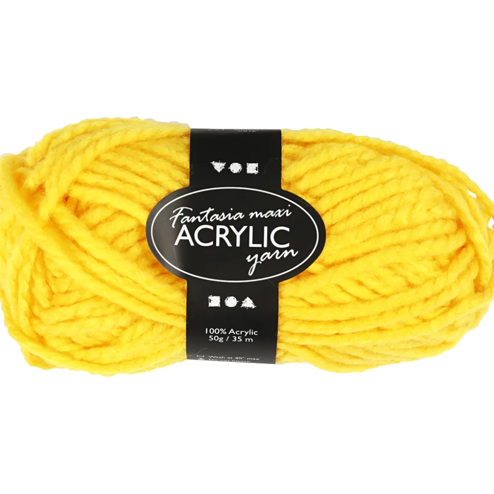 Fantasia Polyacrylgarn Maxi, 35m 50 g Gul