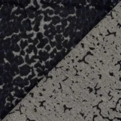 Filtet jacquard leopard Mørk Marineblå