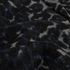 Filtet jacquard leopard Mørk Marineblå