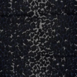 Filtet jacquard leopard Mørk Marineblå