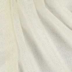 Fin tyl m/ guld glitter Trend white