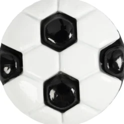 Fodbold knap 13mm Hvid