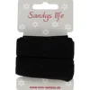 Foldeelastik mat 20mm, 3m Sort