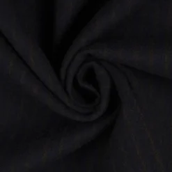Frakkeuld designervare m/strib Mørk marineblå
