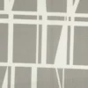 Gardin m/grafisk print Grå