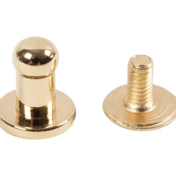 Geværknap 8mm Guld