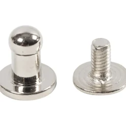 Geværknap 8mm Sølv