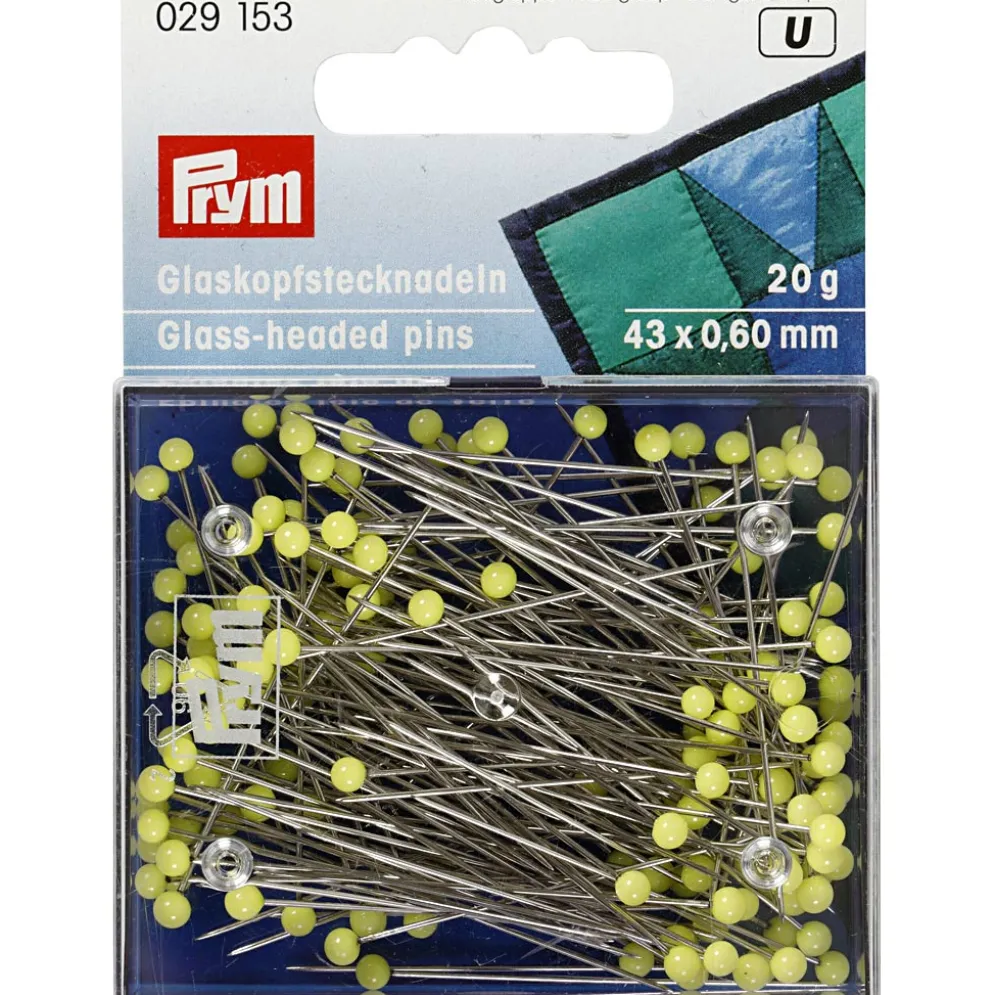 Glashovednål – Ekstra lange, L: 43mm/0,6mm 20gr.