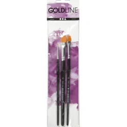 Gold Line Pensler, 3-12 mm, flad, 3 stk.