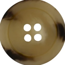 Habitknap 4 huls resin 23mm, Vanilla