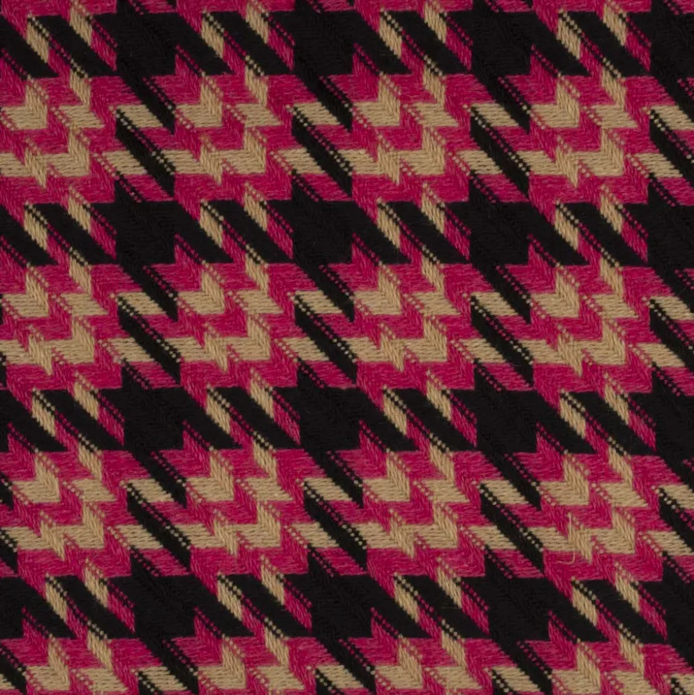 Hanefjedsvævet frakkeuld Party pink