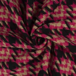 Hanefjedsvævet frakkeuld Party pink