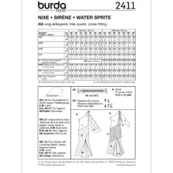 Hav kostume Burda 2411 str. 36-48