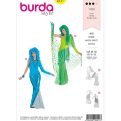Hav kostume Burda 2411 str. 36-48
