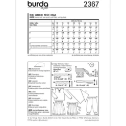 Heks Burda Kids 2367 str. 110-152