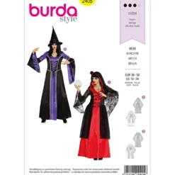 Heks kostume Burda 2405 str. 36-50