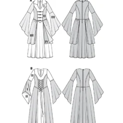 Heks kostume Burda 2405 str. 36-50