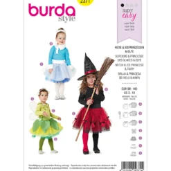 Heks/prinsesse Burda 2371 str. 98-140