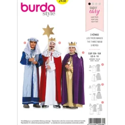 Hellige Trekonger kostume Burda 2438 str. 104-164