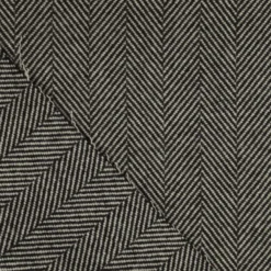 Herringbone m/ uld Sort