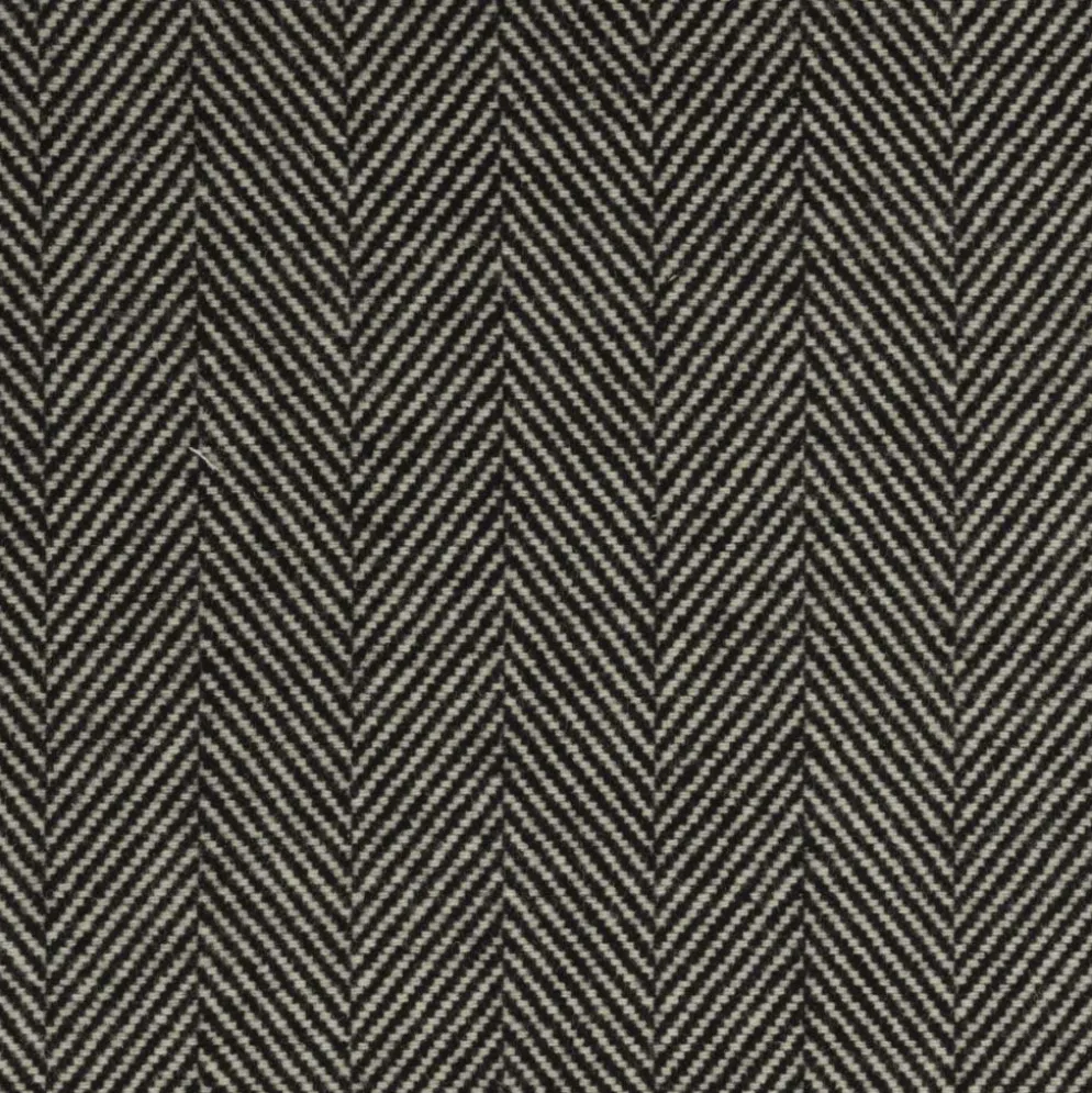 Herringbone m/ uld Sort
