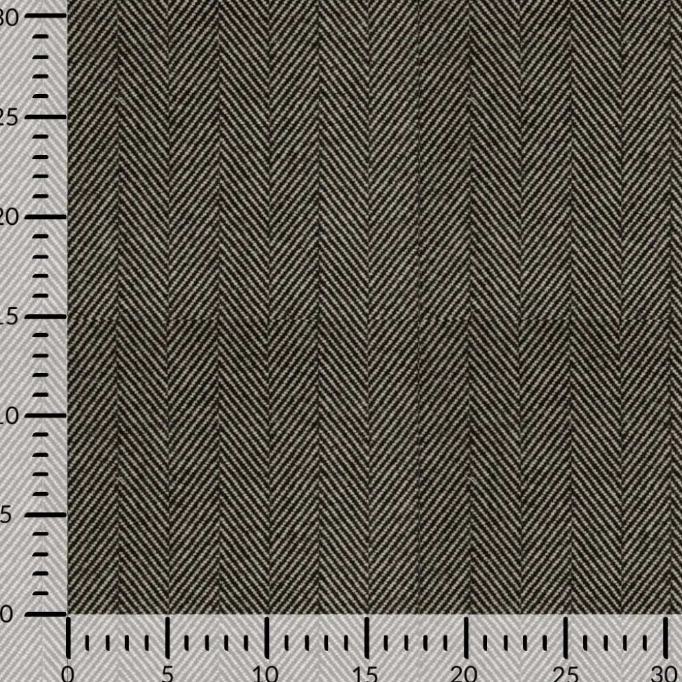 Herringbone m/ uld Sort