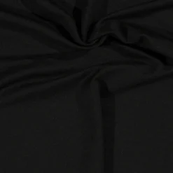 High twist viscose jersey Sort