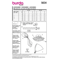 Hovedbeklædning Burda str. One size