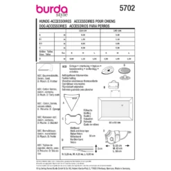 Hundetilbehør Burda 5702