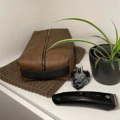 Imiteret skind vintagelook Valnød