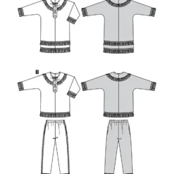Indianer kostume Burda Kids 5812 str. 104-140