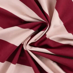 Isoli med brede garnfarvede striber Bordeaux