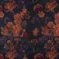 Jacquard blomster – multicolour Mørk grøn