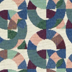 Jacquard m/ cirkler Ultra marine