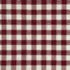 Jacquard m/ hjerter Mørk vinrød