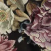 Jacquard m/store blomster Sort
