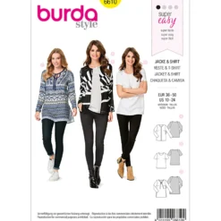 Jakke/bluse Burda 6610 str. 36-50