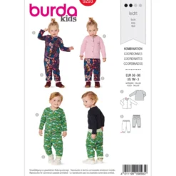 Jakke/bukser Burda Kids 9293 str. 56-98