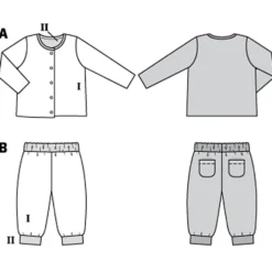 Jakke/bukser Burda Kids 9293 str. 56-98