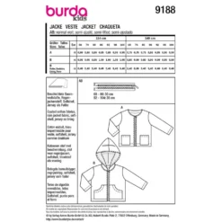 Jakke Burda Kids str. 68-104