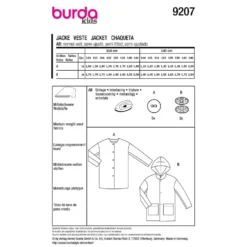 Jakke Burda Kids 9207  str. 104-146