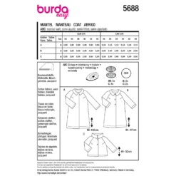 Jakke Burda 5688 str. 34-44