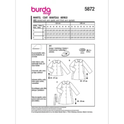 Jakke Burda 5872 str. 34-48