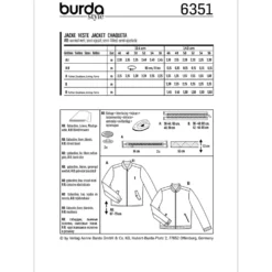Jakke Burda 6351 str. 46-56