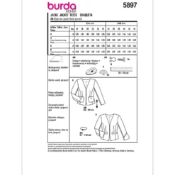 Jakke Burda 5897 str. 34-44