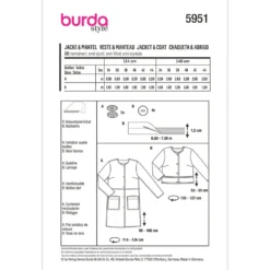 Jakke Burda 5951 str. 34-44