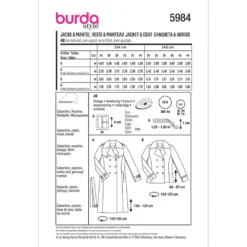 Jakke Burda 5984 str. 34-44