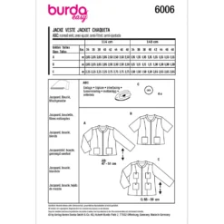Jakke Burda 6006 str. 34-48